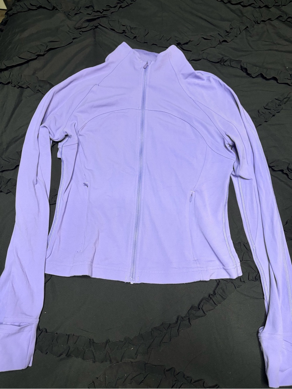 Lululemon Lavender Full-Zip Active Bodysuit Top